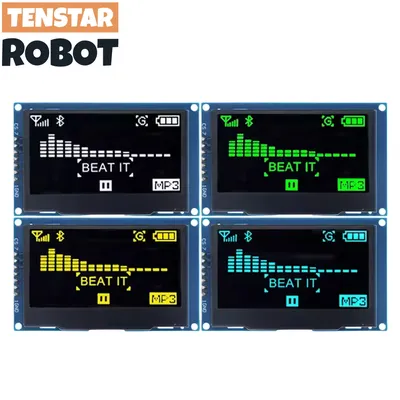 OLED 2.4" 2.42 Inch 128x64 LCD Display SSD1309 12864 4 Pin IIC I2C SPI Serial Interface