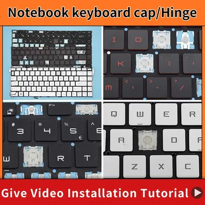 Replacement Keycap Key cap Hinge for MSI GF63 8RD/GF63 8RC PS63 P65 PS42 GS65 8RE/GS65 8RF/GS65VR