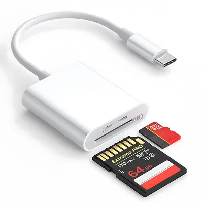 USB Type C SD TF Memory Card Reader Adapter for Samsung Huawei XiaoMi SD TF Card Reader Data