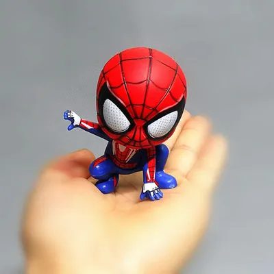 Marvel Avengers Spider Man Cute Action Figure Posture Anime Decoration Collection Figurine Toy Model