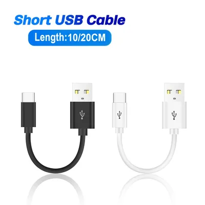 Type C Micro USB Cable 10/20cm Short Fast Charging For Samsung Xiaomi Huawei Android Phone Sync Data