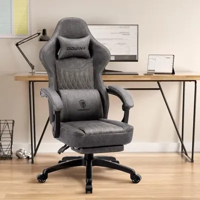 Gaming Chair Breathable PU Leather Gamer Chair With Pocket Spring Cushion Computer Armchair