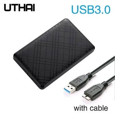 T43 Case Hd Externo USB 3 0 For 2.5 Inch SATA2 3 Hard Drive Box Mobile HDD Case With Cable Support