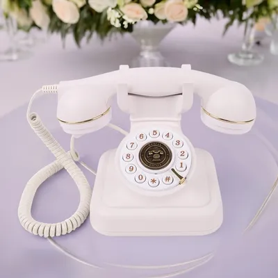 Audio guest book phone retro rotary style antique audio guestbook phone message voice recorder