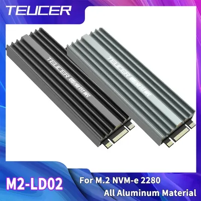 TEUCER SSD Heatsink M.2 NVME Solid State Disk Drive PC Radiator with Thermal Silicone pad for