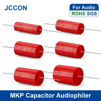 10Pcs MKP Capacitor 250V Non-Polar Audio Film Capacitor for Speaker Crossover & HiFi Amplifier