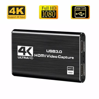 4k 1080p 60fps Hd Video Capture Card HdTV Camera Recording Box - Compatible With Usb 3.0pc Live