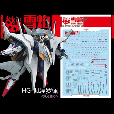 Model Decals Water Slide Decals Tool For 1/144 HG Penelope Fluorescent Sticker Models Toys