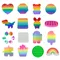 Rainbow Fidget Reliver Stress Toys Push Bubble Antistress Toys Adult Children Simple Dimple Toy To