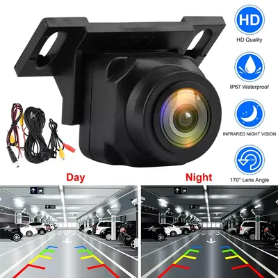 Car Backup Camera Rear View Camera 1080P Clear Anti-Interference 170 Degree Wide Angle Adjustable