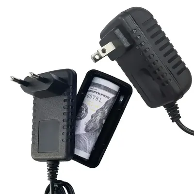Hidden Storage Fake Charger Plug Money Box For Cash Cards Keys Diamond U Disk Ring Coin Travel Safe Container