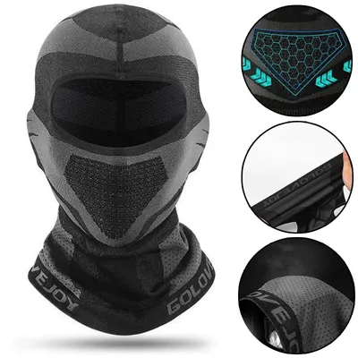 Breathable Helmet Liner Balaclava Motorcycle Full Face Mask Headgear Windproof Sunscreen Motorbike