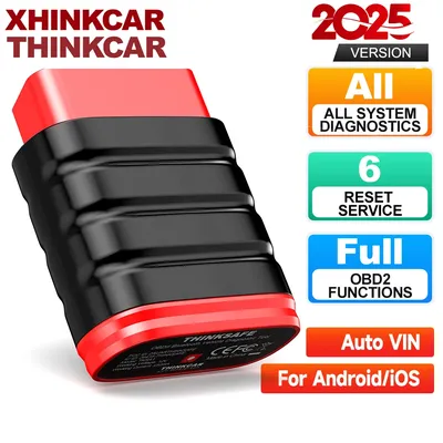 2025 Thinkcar Thinksafe OBD2 Bluetooth Scanner Code Reader Car Active Test All System 6 Reset OBD 2