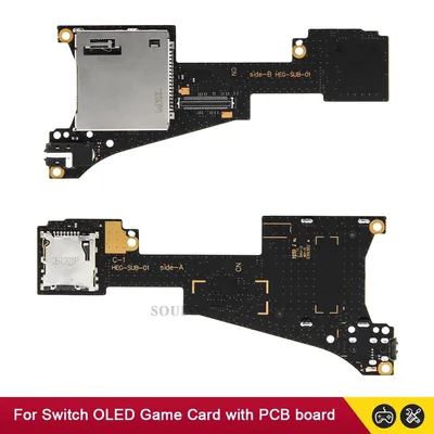 New For Nintend Switch OLED Game Card Slot Reader with Board Jack Socket Replacement Part