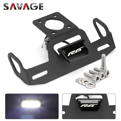 YZF R6 License Plate Holder LED Light For YAMAHA YZF-R6 2006-2022 YZFR6 Motorcycle Tail Frame