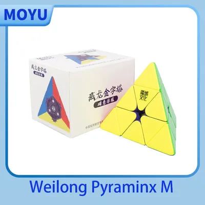 [JudyCube] MOYU Weilong Pyraminx Maglev Magnetic Magic Speed Cube Puzzle Toys Weilong Maglev Pyramid Children's Gifts