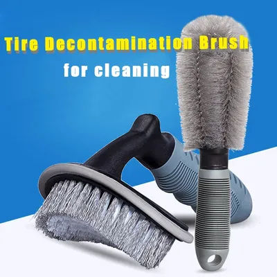 Car Tire Rim Brush Wheel Hub Cleaning Brushes Car Wheels Detailing Cleaning Accessories Tire Auto