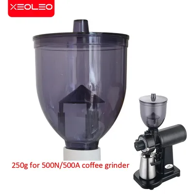 XEOLEO Coffee Bean Grinder Hopper 250g 35mm Gray with jump function for Coffee grinder/500N/500A