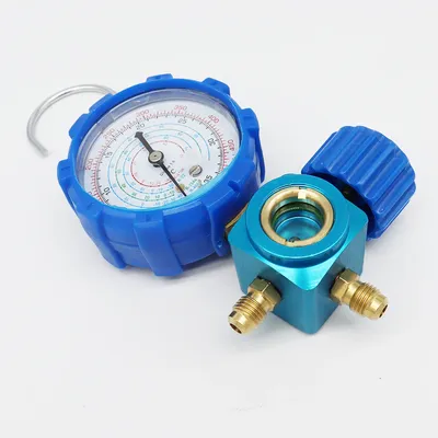Air Condition Gauge Refrigerants Manifold Manometer Refrigerant Filling Instrumentation Tool For