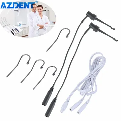 AZDENT Dental Apex Locator Test Wire Endo Treatment Measuring Accessories Measuring Line and 4pcs Lip Hooks