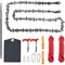 53 Inch Hand Rope Chain Saw Sharp Manual Tree Limb Chain Saw with 68 Teeth Folding Pocket Rope