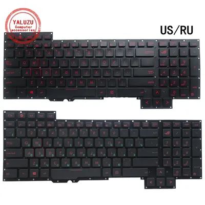 US/RU English/Russian NEW Laptop Keyboard For ASUS ROG G751 G751J G751JY G751JT G751JM GFX71