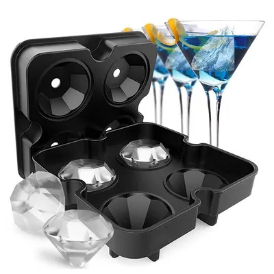 Silicone Mold Ice Cube Maker Chocolate Mould Tray Ice Cream DIY Tool 3D Form Whiskey Wine Cocktail