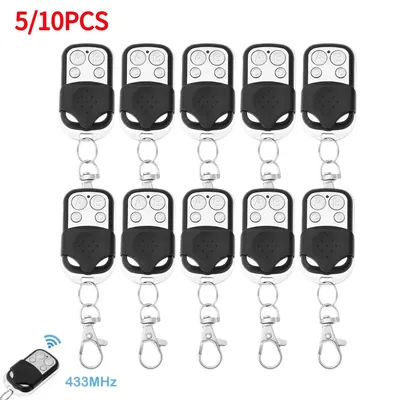 5/10pcs 433MHz Smart Copy Duplicator Remote Control 4 Button Electric Garage Door Gate Remote