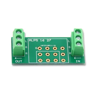 DLHiFi Audio Volume Adjustment Double Six-foot Carbon Film ALPS 27 Potentiometer Gold-plated PCB Adapter For Power Amplifier