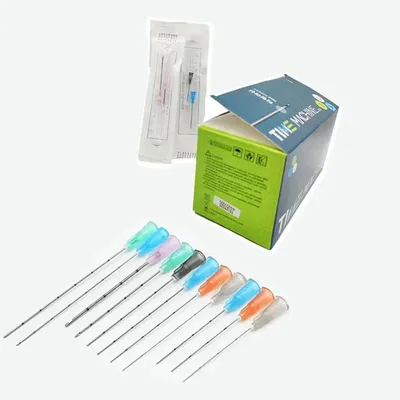 Factory Disposable Mirco Syringe cannula 18g 22 gauge 25g 50mm 70mm blunt tip needle cannula for beauty filler