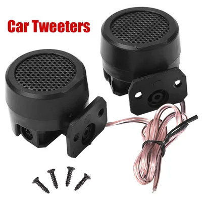 2pcs 500W Universal Car Tweeters Speakers Mini Treble Loudspeaker Car Audio Speakers 12V DC Auto Horn for Car Audio System