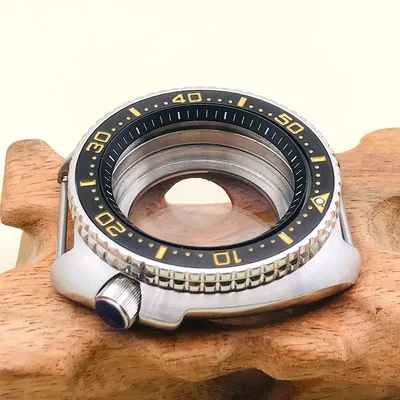 Mod 6105 6309 Watch Case Waterproof Turtle Case Fit for NH35 NH36 Automatic Movement Turtle Abalone