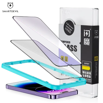 SmartDevil for iPhone 14 11 Full Cover Tempered Glass for iPhone 13 Pro Max 12 mini 7 8 X XS XR SE 3