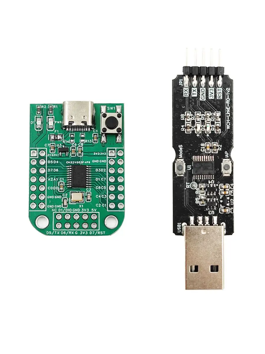 CH32V003 Development board CH32V003F4P6 MCU QingKe RISC-V2A 1-wire SDI System Main Frequency 48MHz WCH