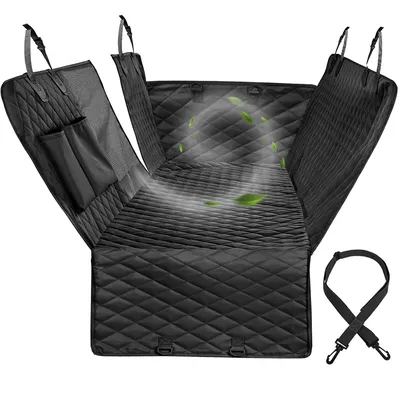 Dog Carriers Waterproof Rear Back Pet Dog Car Seat Cover Mats Hammock Protector with Safety Belt for