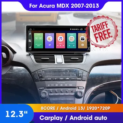 Android 13 For Honda Acura MDX 07 08 2009 2010 2011 2012 2013 intelligent Multimedia player Car Radio Audio GPS apple carplay