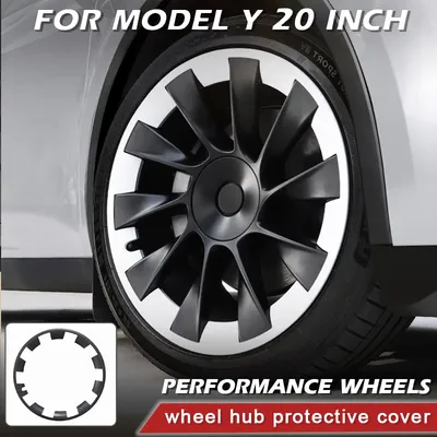 4PCS For Tesla Model Y 20 Inch Wheel Performance HubCap Patch Replacement Wheel Cap Full Rim Cover