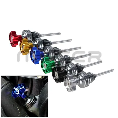 Motorcycle Engine Oil Dipstick Filler Cap Plug Crankcase Oil Level Gauge For GY6 110cc 125cc Scooter