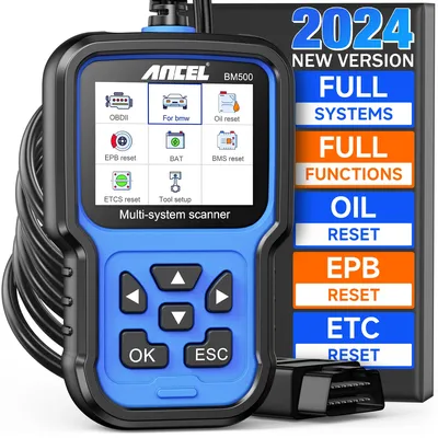 ANCEL BM500 Full System OBD2 Scanner for E93 E65 Airbag EPB SAS TPMS Reset OBD 2 Diagnostic
