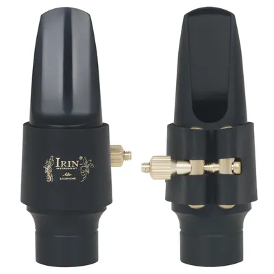IRIN Alto Saxophone Mouthpiece Set Ligature Clip Flute Head Cap for Alto Saxophone Parts Woodwind