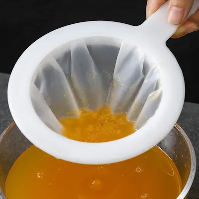 Nylon Ultra-fine Filter Mesh Sieve Soy Juice Coffee Milk Food Strainer Spoon Kitchen Colanders