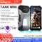Unihertz 8849 Tank Mini Rugged Smartphone 4.3 Inch Display Android 13 5800mAh 24GB 256GB Helio G99 Octa Core 100MP Cameras IP68