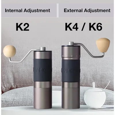 Kingrinder K2 / K4 / K6 Manual Coffee Grinder Portable Hand Mill 48mm SUS420 Stainless Steel Burr Grinding кофемолка 커피그라인더