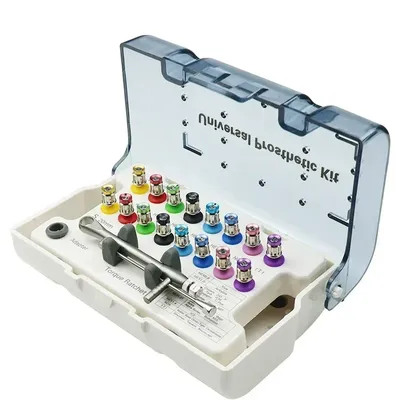 Dental Implant Screw Driver Colorful Torque Wrench Ratchet 10-70NCM with 16Pcs Screw Driver