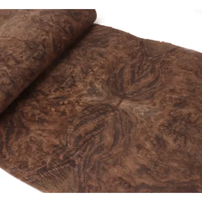 Length:2.5meters Width:580mm T:0.3mm Natural walnut splicing with burr surface wood veneer Speaker