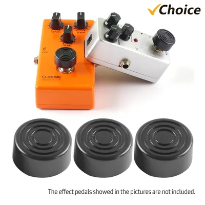 3PCS/6PCS/9PCS Footswitch Topper Protector ABS Bumpers for Guitar Effect Pedal Black Key Cap