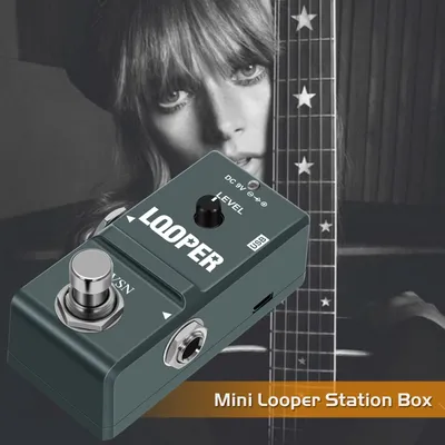 VSN Guitar Looper Pedal Digital Looper Effect Pedals For Electric Guitar Bass 10 Min Recording Time