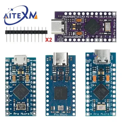 MICRO/MINI/TYPE-C USB ATMEGA32U4 Module 5V 16MHz Board For Arduino ATMEGA32U4-AU/MU Controller