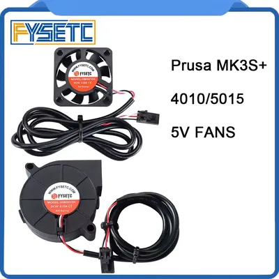 FYSETC 4010 5015 5V DC Cooling Fan Blower Fan 6800/5800 Rotating speed fans for Prusa MK3S 3D