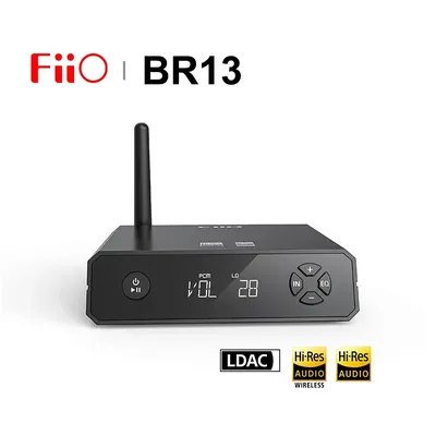 FiiO BR13 Hi-Res Audio Bluetooth 5.1 Receiver Headphone Amplifier support 7 Bluetooth Modes LDAC for Car/Home Speaker hidisz
